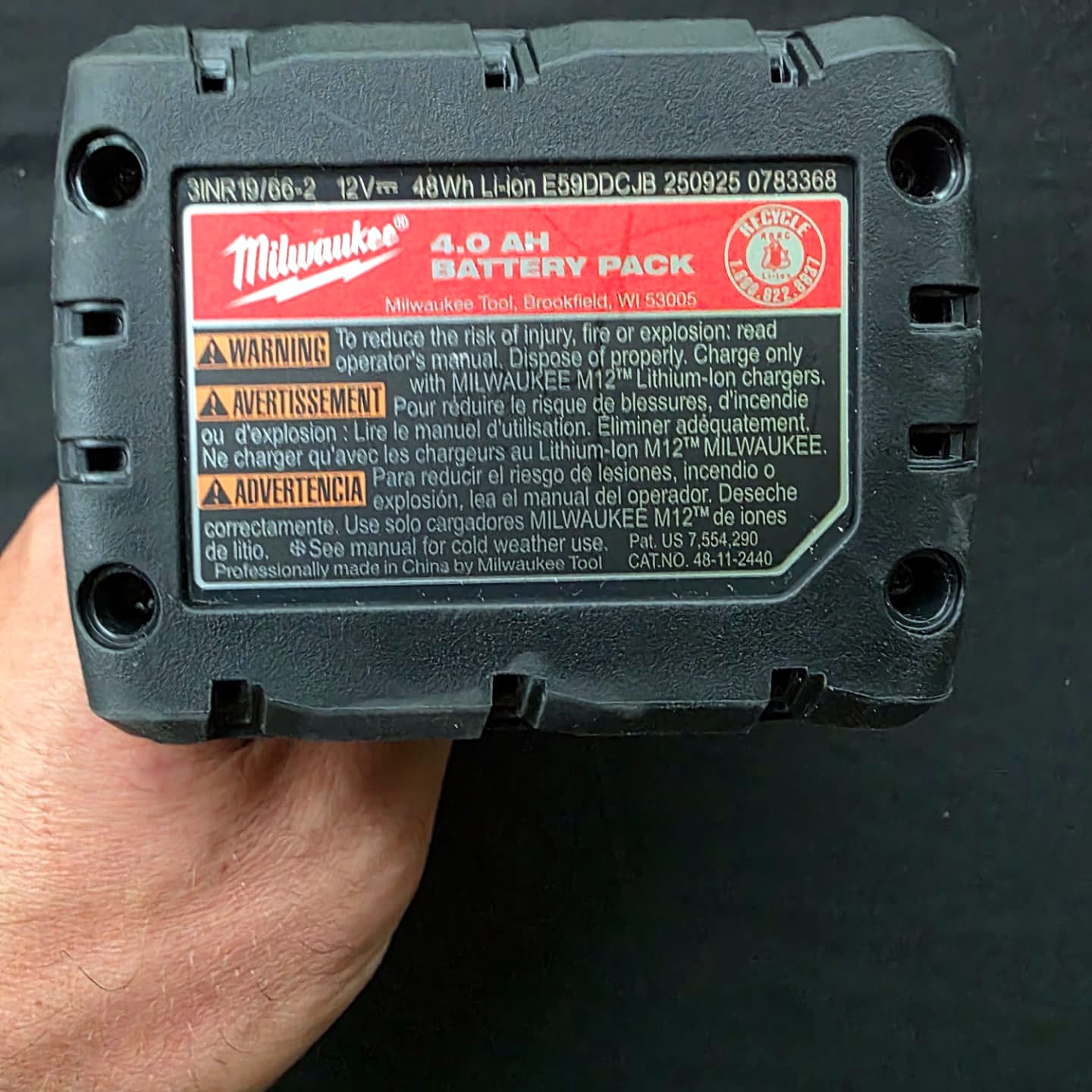 Milwaukee M12™ REDLITHIUM™ XC4.0 Extended Capacity Battery Pack